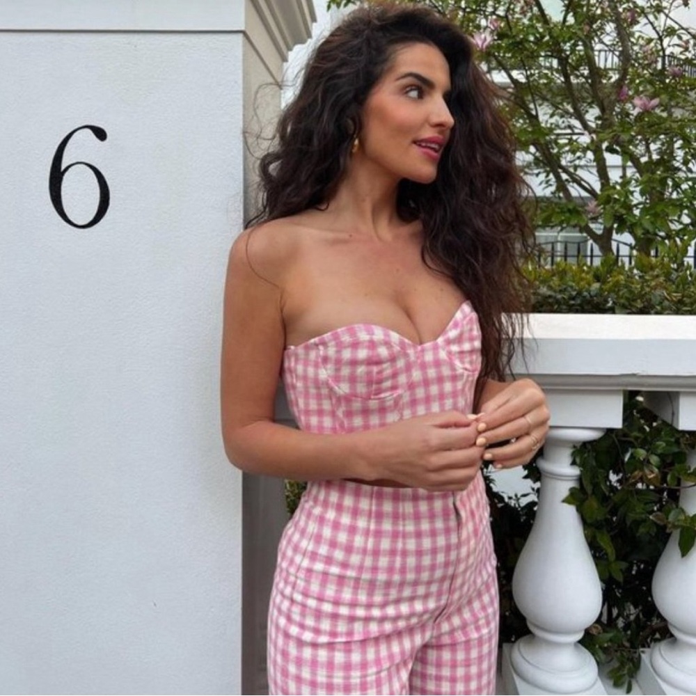 Zara Gingham Crop Top